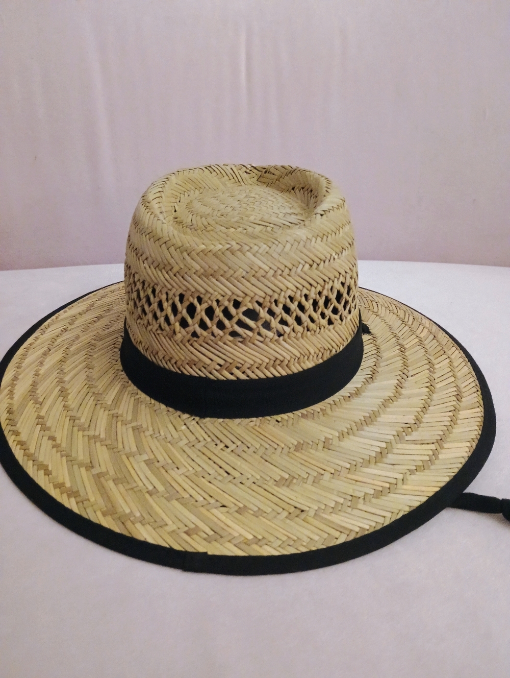 San Diego Hat - Wide Brim Straw Sun Hat with Black Band